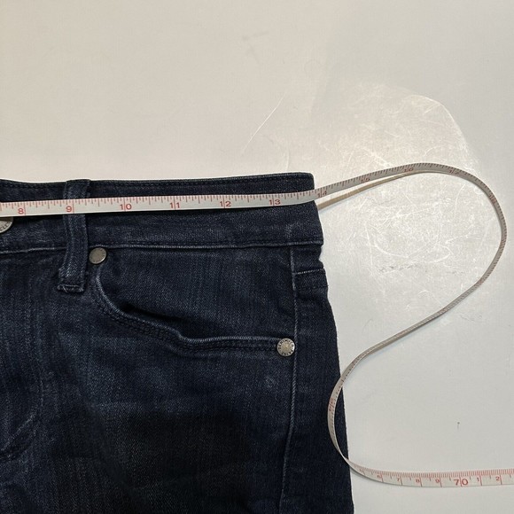 Paige Verdugo Crop Womens Dark Wash Blue Jeans Size 27 - Picture 5 of 10